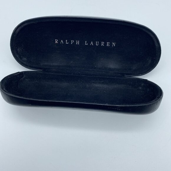 Ralph Lauren Polo Black Clamshell Glasses Sunglasses Hard Case 6.25 x 2.5 x 1 - Picture 8 of 8